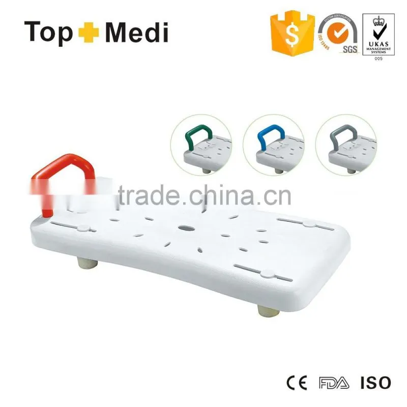 Rehabilitation Therapy Supplies Topmedi TBB7931 Lightweight plastic bath board with handle