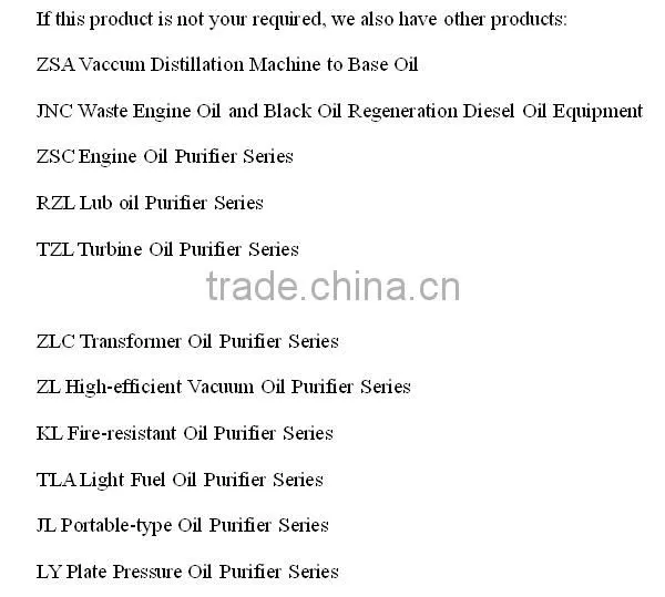 TZL Turbine Oil Purifier Series