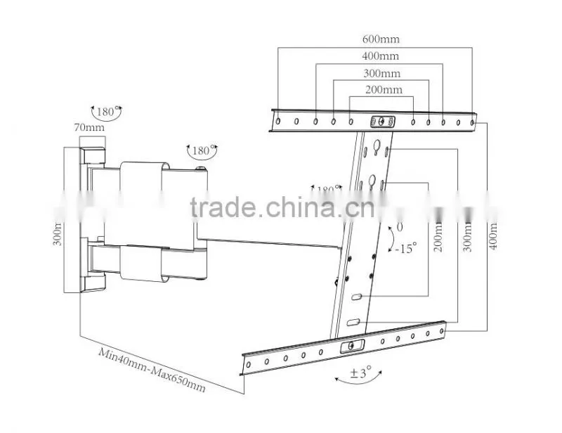 Cold Rolled Steel up lift tv stand lift