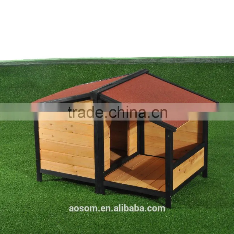 Pawhut Small Elevated Dog House with Opening Roof