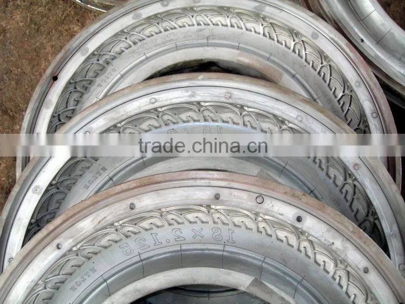 Electric bicycle tyre forming mold