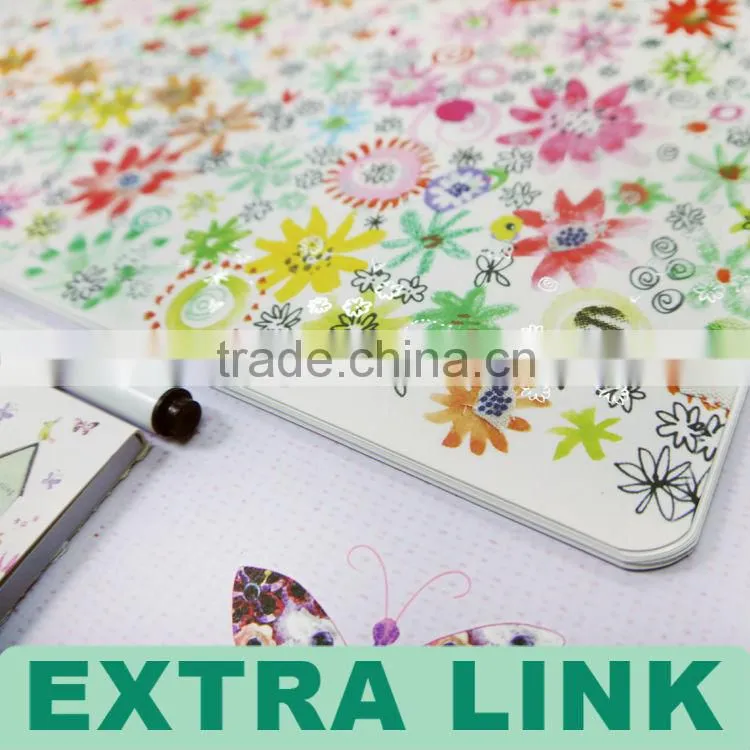 Colorful portable calendar with mini diary notebook printing