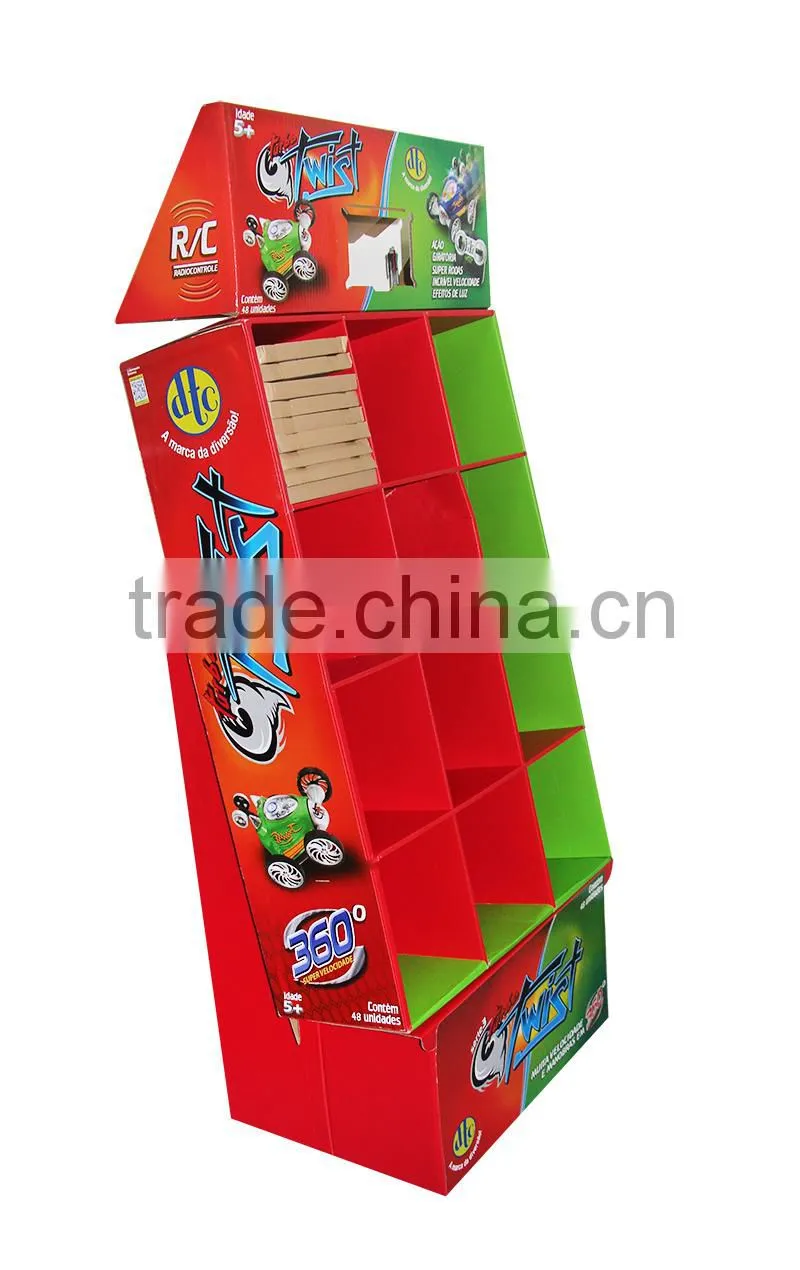Display box with prongs for supermarket retailsale