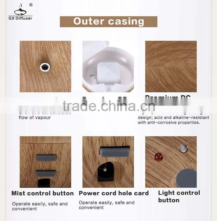 Wood ultrasonic Aroma Diffuser - Electric home humidifier air - aromatherapy oil diffuser