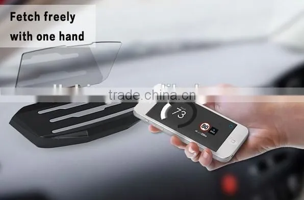 Wholesale Head Up Display, Car HUD Phone GPS Navigation Image Reflector, Cell phone Holder Mount
