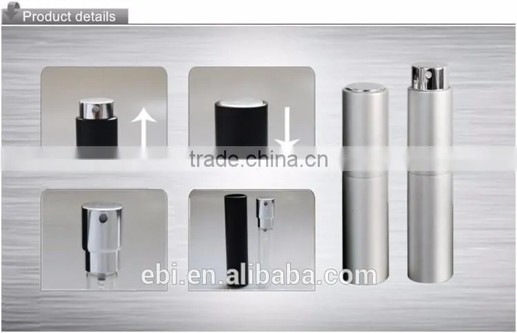 Hot sell aluminum portable twist perfume atomizer