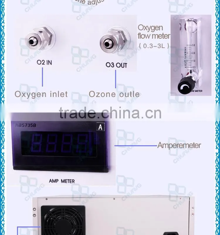 High concentration oxygen source medical dental ozone generator