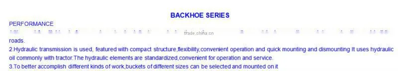 3 point hitch backhoe