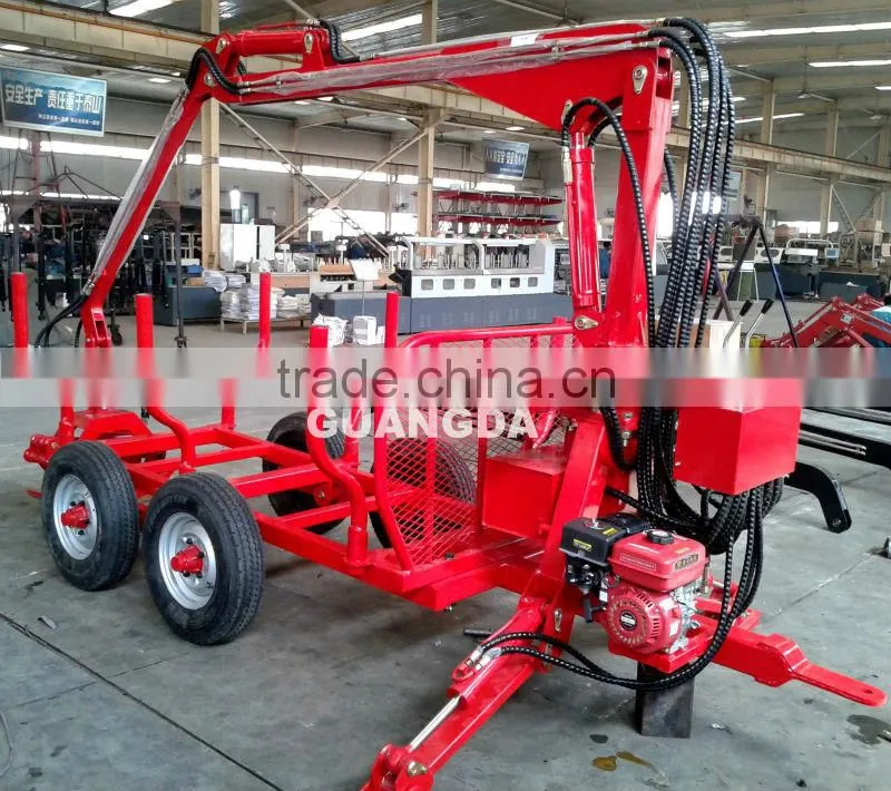 1T log loader with trailer