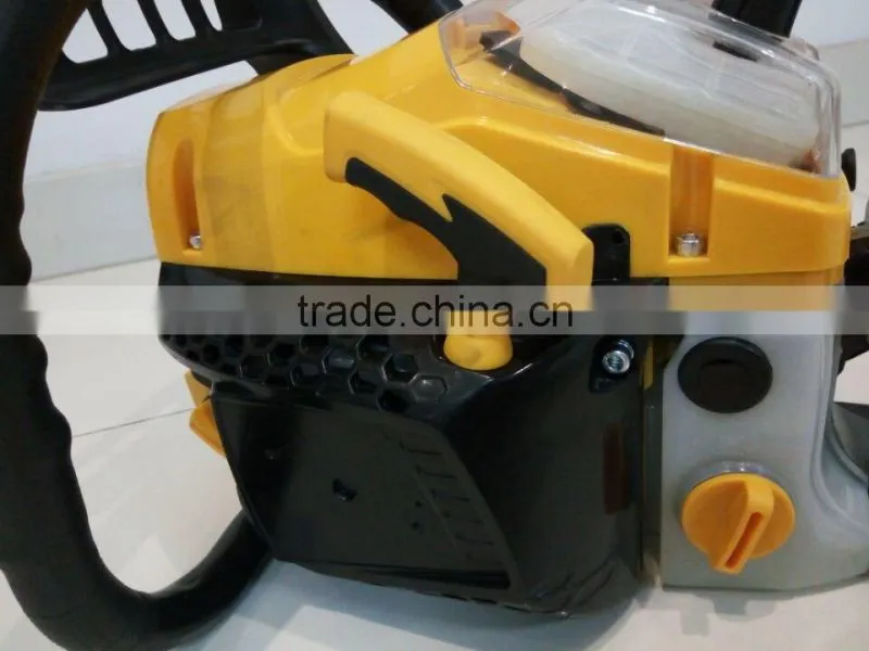 New design yellow color 52cc diesel chainsaw garden tool 5200 chainsaw
