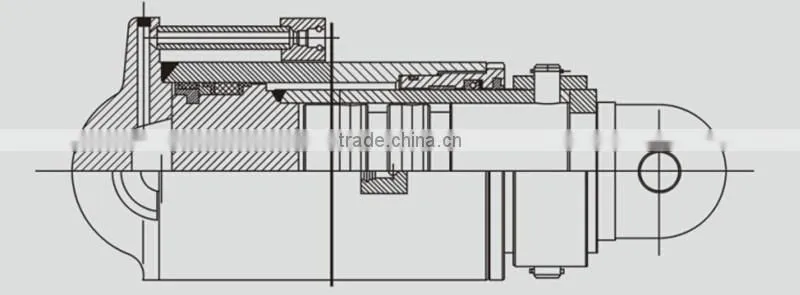Coal mining hydraulic cylinder