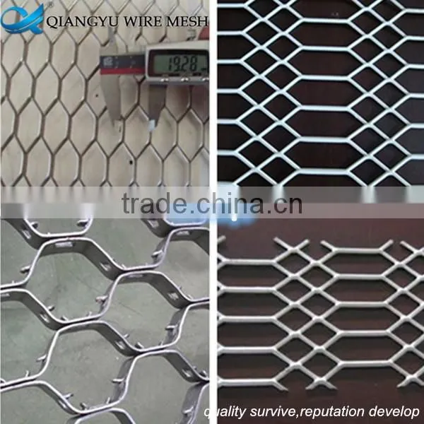 flat expanded metal mesh,4mm thick low carbon steel expanded metal mesh