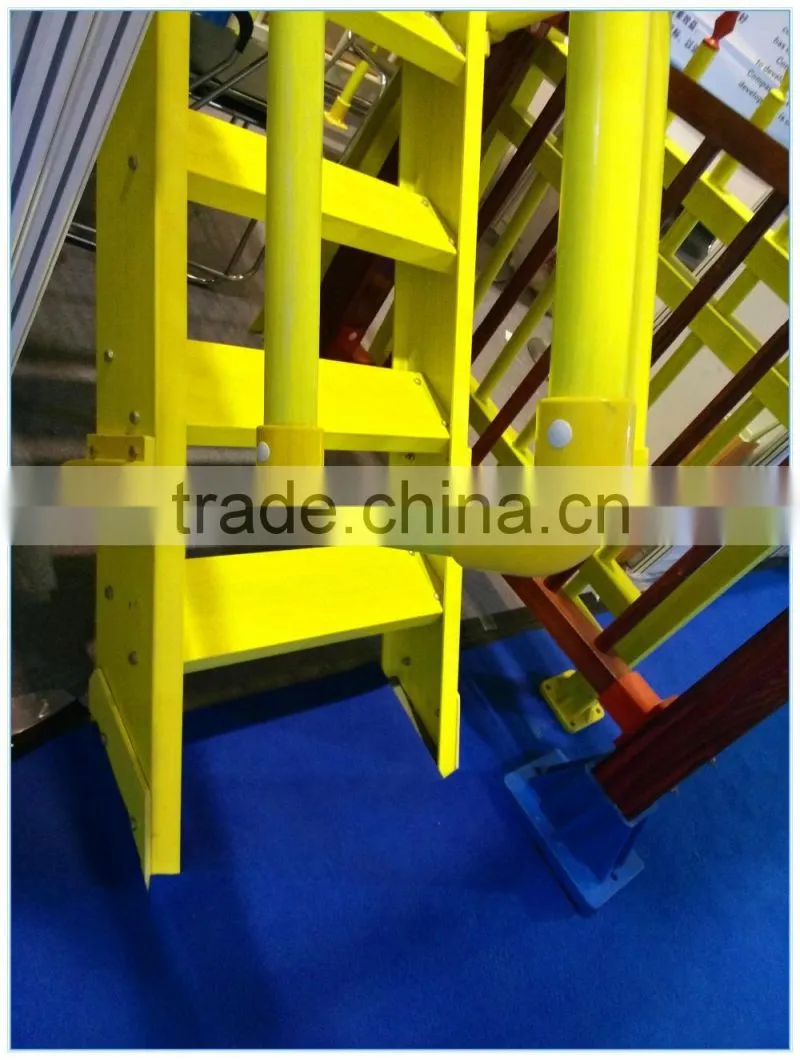 Fiberglass frp Industrial platform ladders