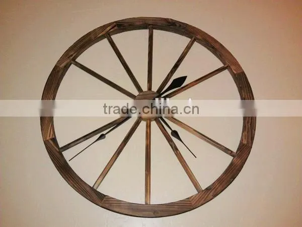 rustic wooden wagon wheel
