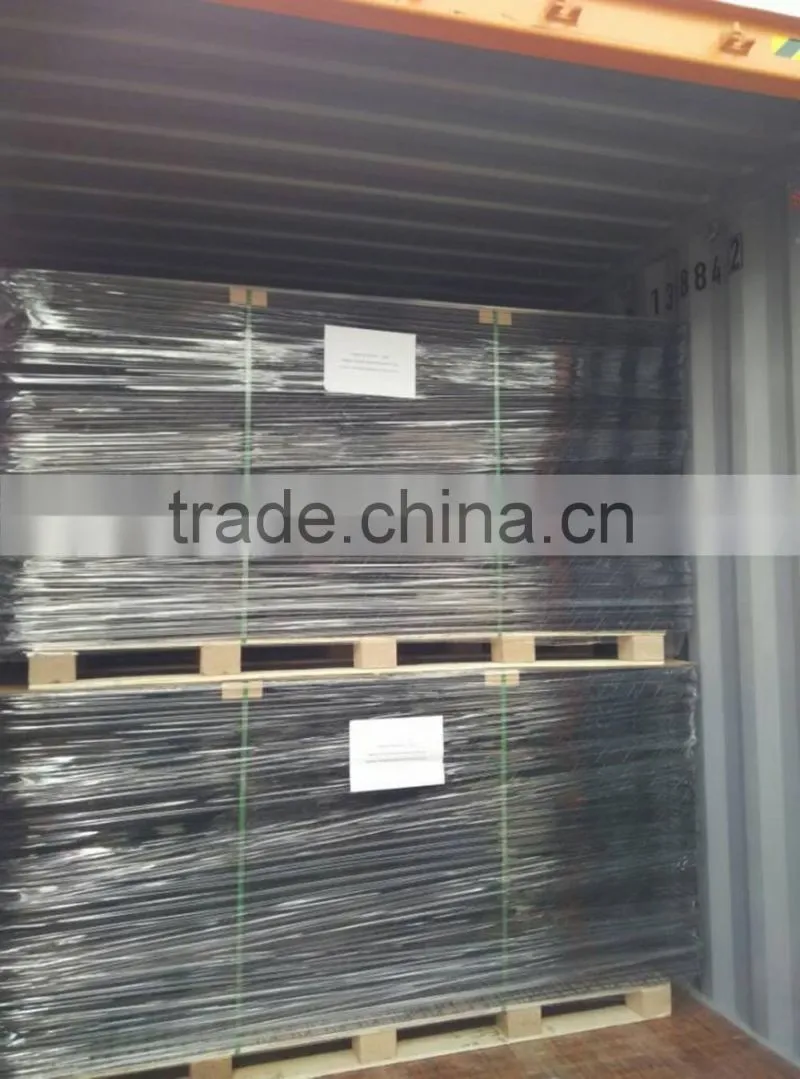 2016 the new design Powder painted black 3D trellis wire mesh panels