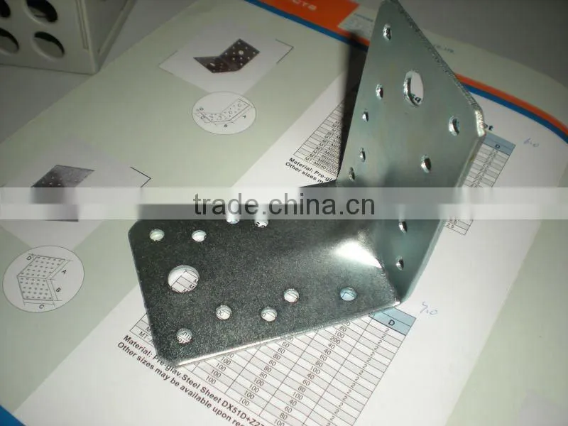 galvanized reinforced shelf bracket