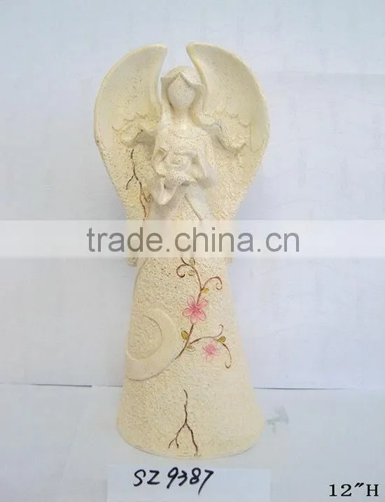 Resin large handmade wings fairy statue
