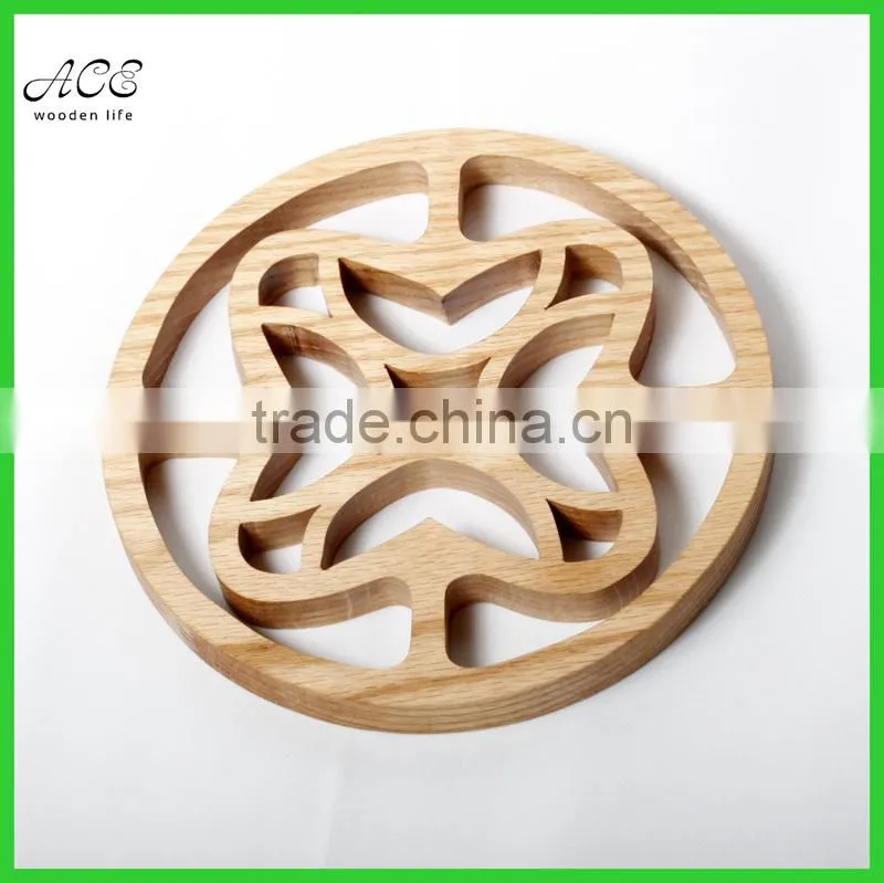 Carving wooden trivet