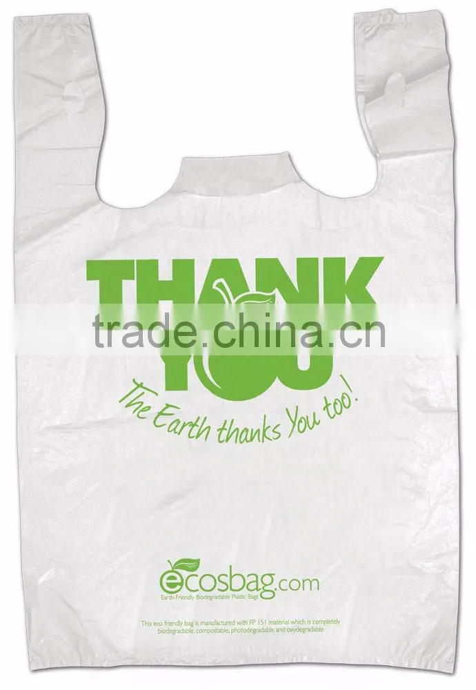 Compostable biodegradable PLA shopping bags