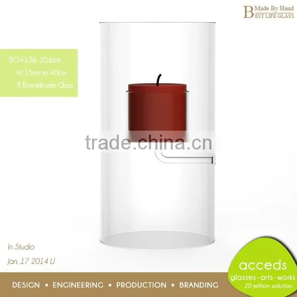 Hiqh End Borosilicate Glass Wedding Candle Holder