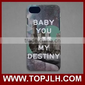 white coated hard case for iphone 7/7 plus custom made phone case