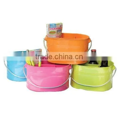 Large Metal trash can_Garden Outdoor Sundries Collector