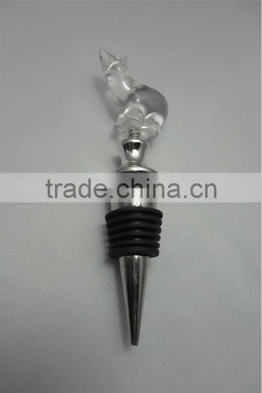 2014 Dongguan LED plastic silicone rhinestone decorative wine stoppers