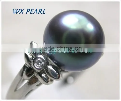 large seawater pearl ring for girl