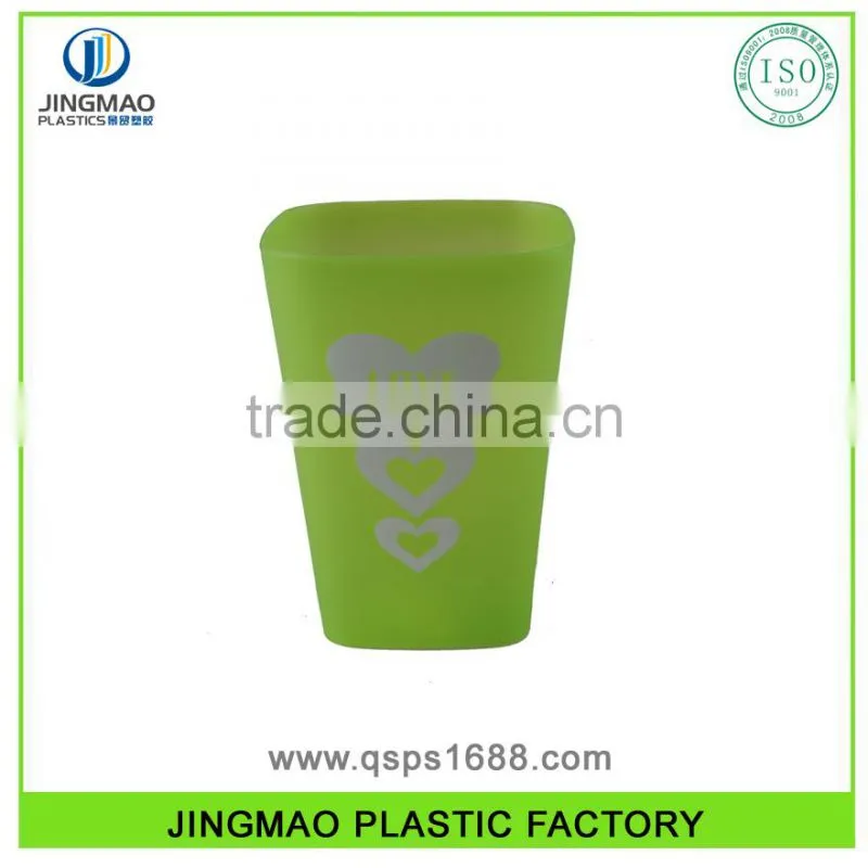 Plastic Water Drinking Cup with Heart Shape imprint