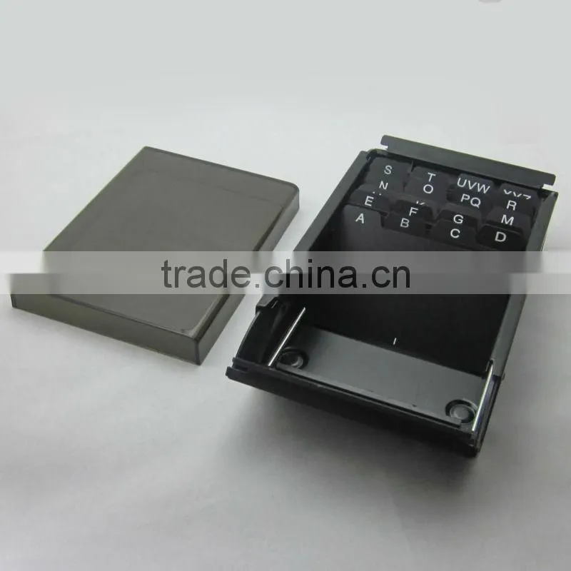 hot selling 400 sheets large capacity business index metal name card box