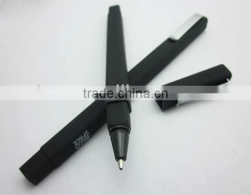 2014 ideal promotional item plastic ballpoint square hotel pen