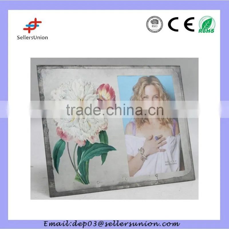 High Quality Big Flower Printed Decoration Picture Frame 4"x6"