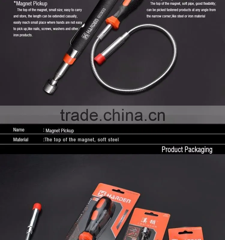 Logo Printed Unique Shape Professional Household Tool Set Magnet Pickup