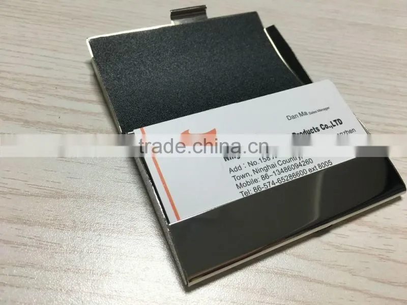 Business Gift Stainless Steel Name card Wallet Metal Business card holder