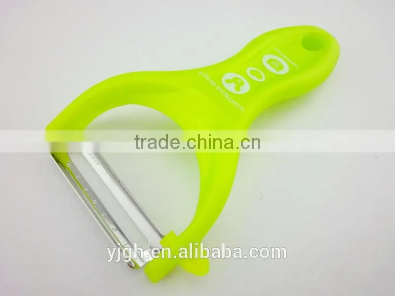 Promotion gift patent owner flat blade potato peeler in apple green
