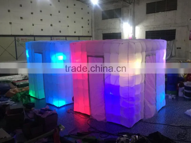 Cheap commercial LED inflatable photo booth inflatable photo booth enclosure