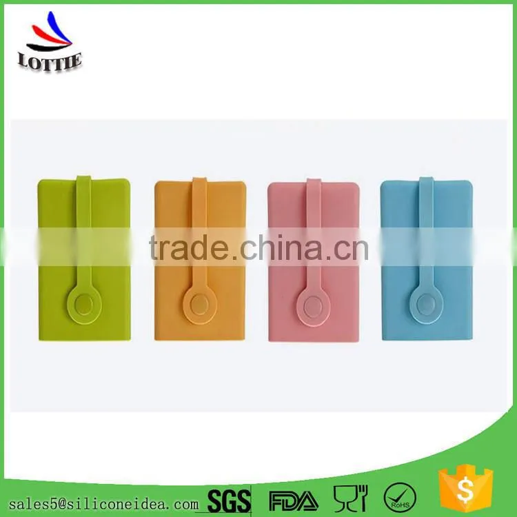 High quality Promotional Portable silicone key bag Flexible Silicone Card Case fashion key holder wallet