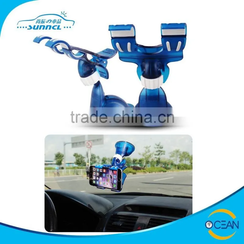 Heavy Duty New Design Mobile Cell Phone Car Holder with Powerful Clamp