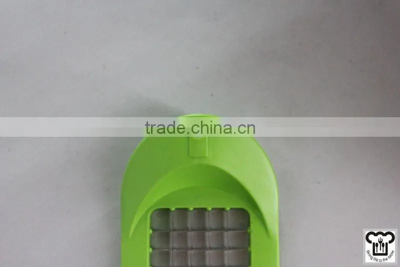 Colorful potato cutter w/stainless steel blade