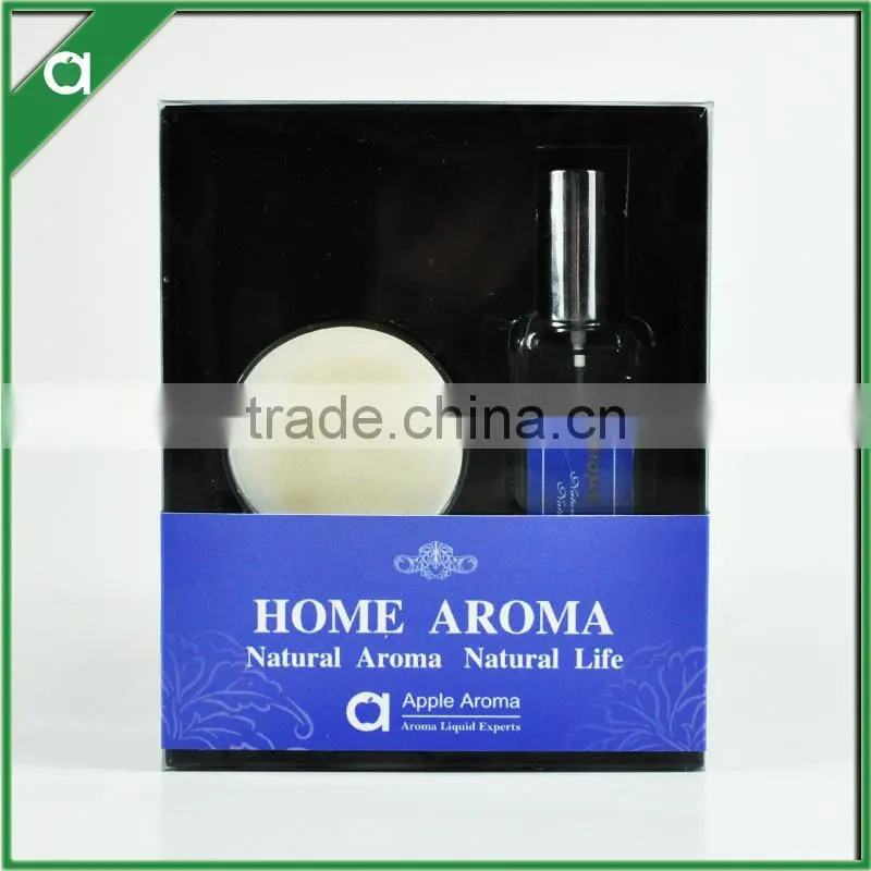 110ml spray diffuser oil set with soy candle