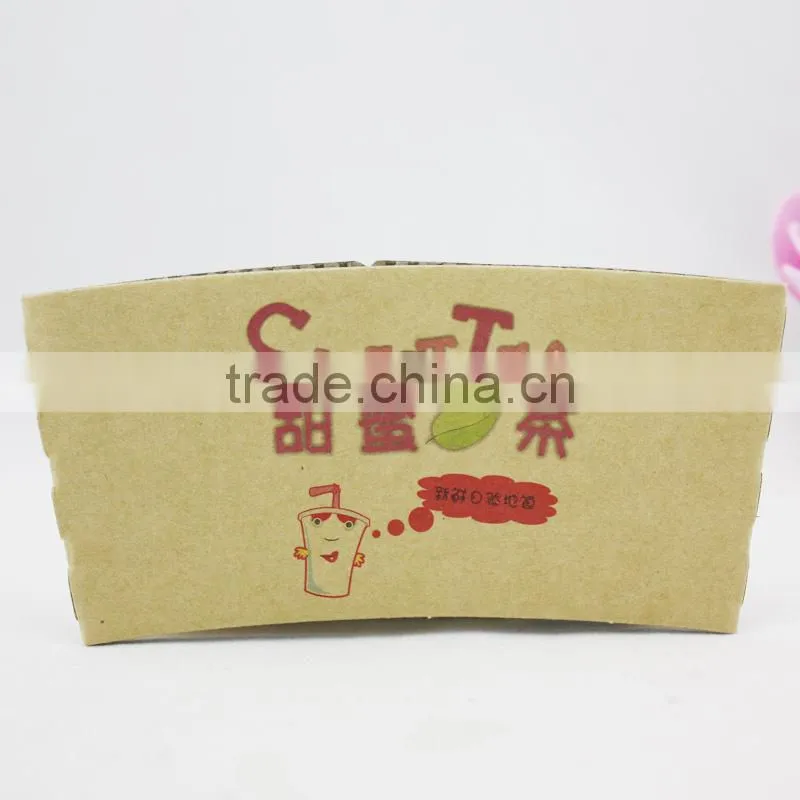 custom logo cardboard drinking disposable printed paper coffee cup sleeve in various sizes with lid