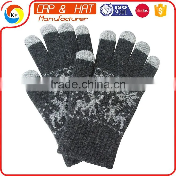 hight quality new gift touch screen glove smart touch gloves Customized Knitted Winter Touch Screen Glove