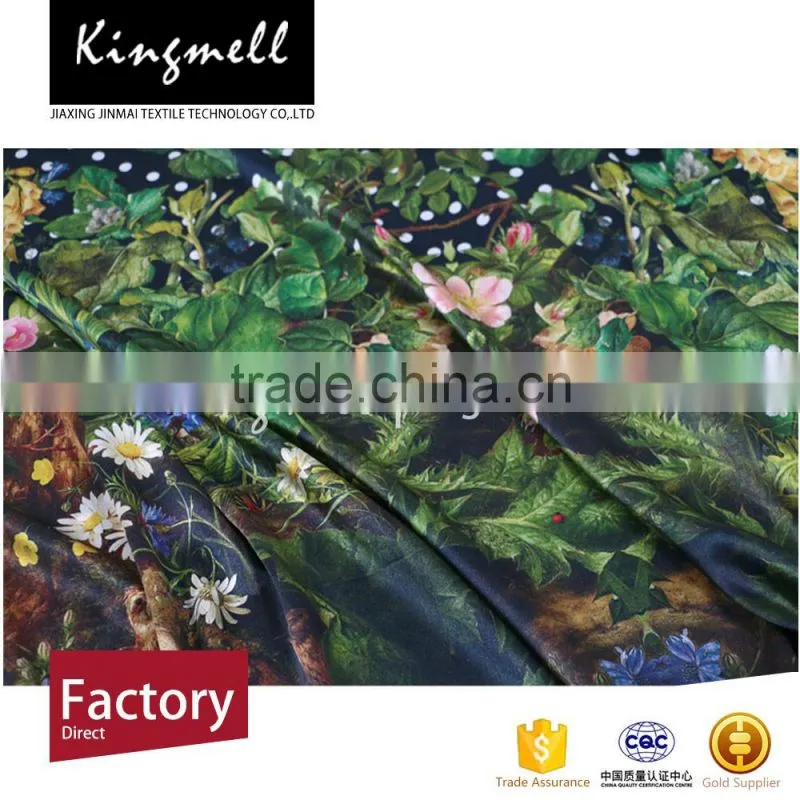 High quality imported 100 silk charmeuse fabric