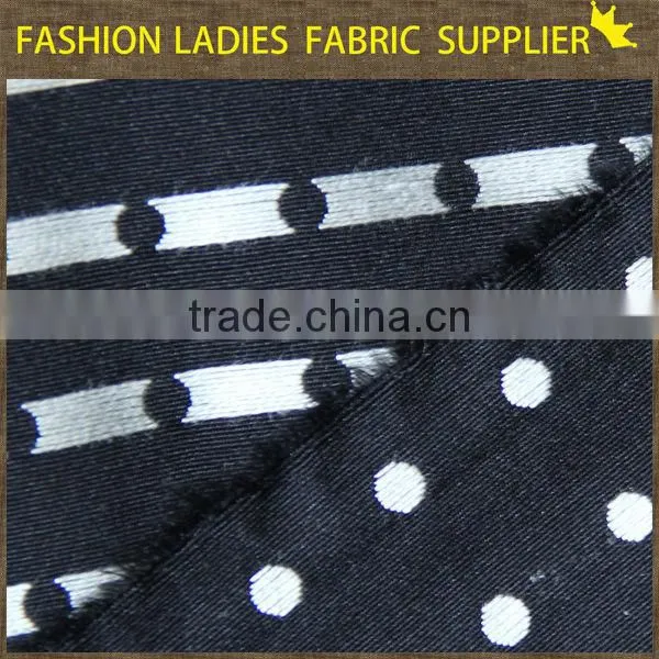 2017 shaoxing textile New designs! poly/ctn jacqaurd fabric,garments fabric,ladies' wearing fabric 210gsm jacquard materials