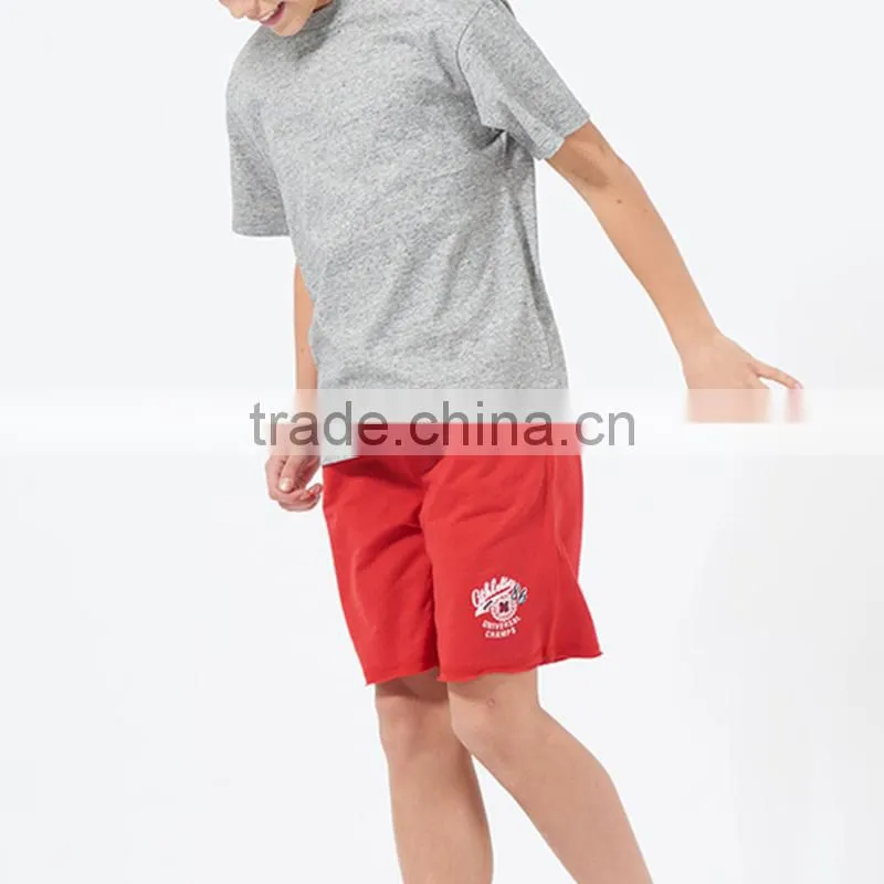 New summer school children's sports pants girls stamp pants boys short trimmings pants