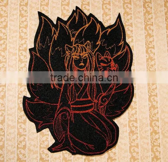 Custom high quality embroidered the Japanese anime patch for clothes embroidery patch made in china choose size/color