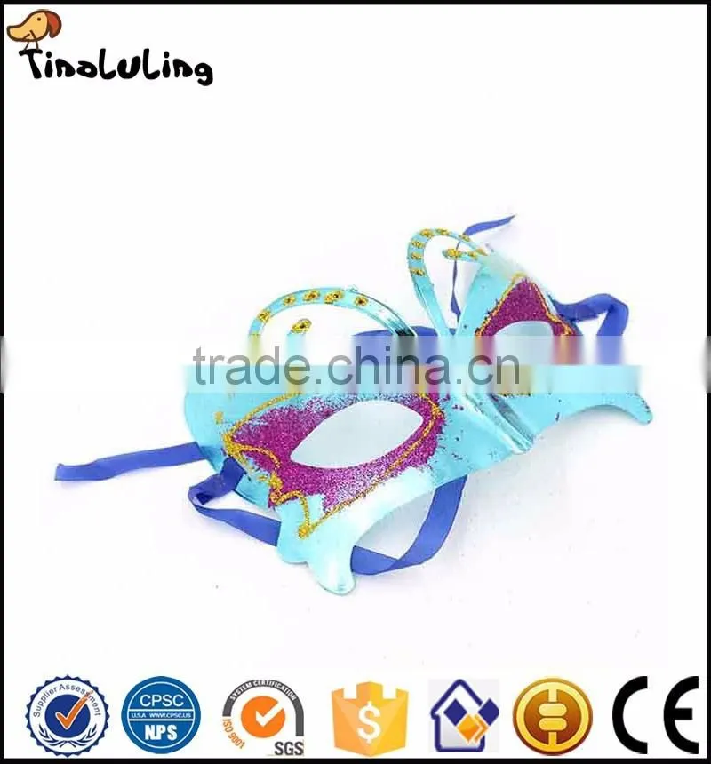 colorful Masquerade Sexy Fox Eye Mask With Butterfly