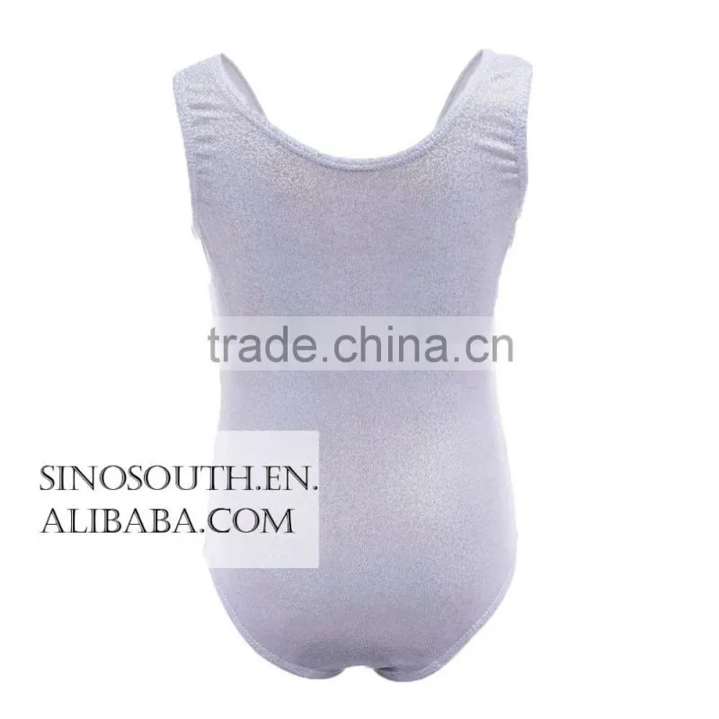 2017 New arrival thong gymnastics leotard fabric Shiny Leotards for girls