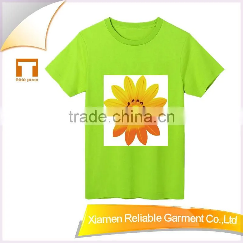 180GSM 100% cotton wholesale lovely korean children t-shirt printed