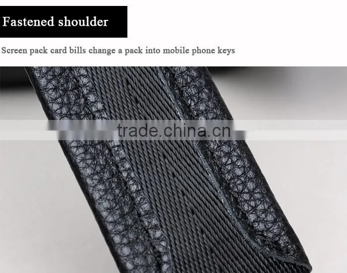 Black women waterproof pattern custom leather backpack wholesale